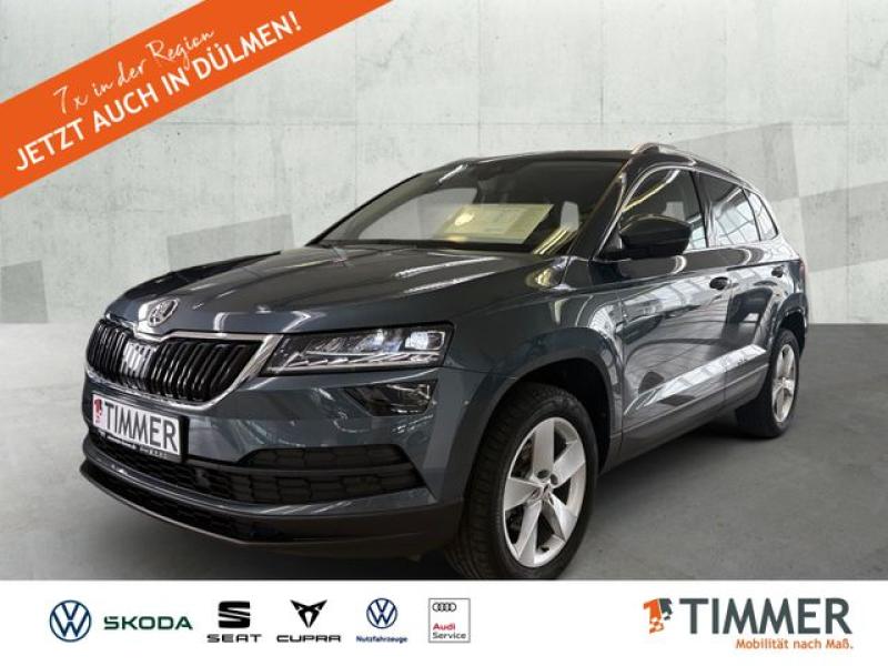 SKODA  Karoq 1.5 TSI DSG +AHK +LED +ACC +NAVI +SHZ +17", Quarz Grau Metallic