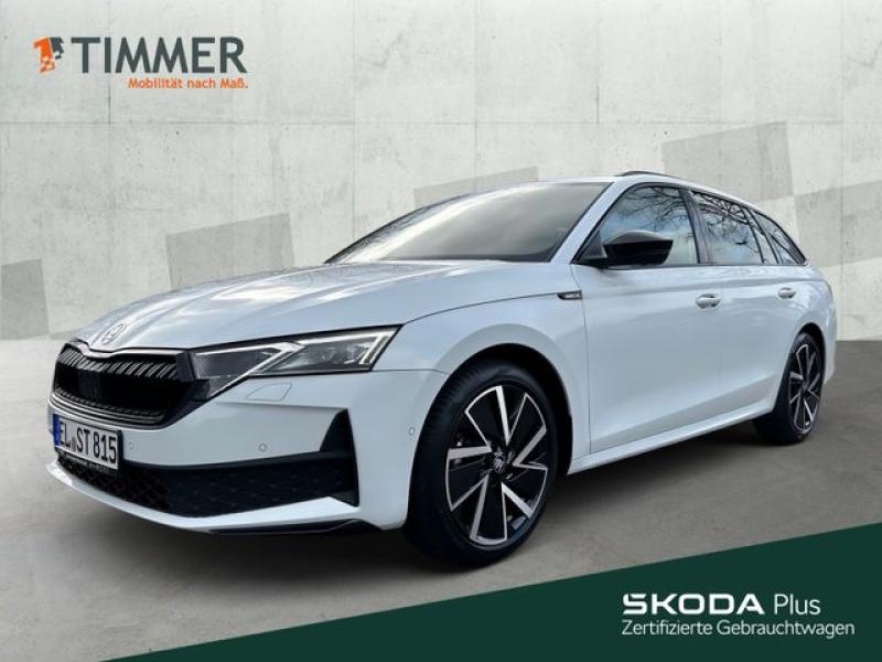 SKODA  Octavia Combi 2.0 TDI DSG Sportline *CANTON*AHK*, Moon-Weiß Perleffekt