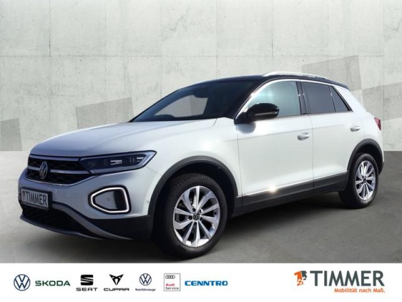 VW  T-Roc 1.5 TSI DSG STYLE +AHK +LED +ACC +APP +NAV, Pure White Schwarz