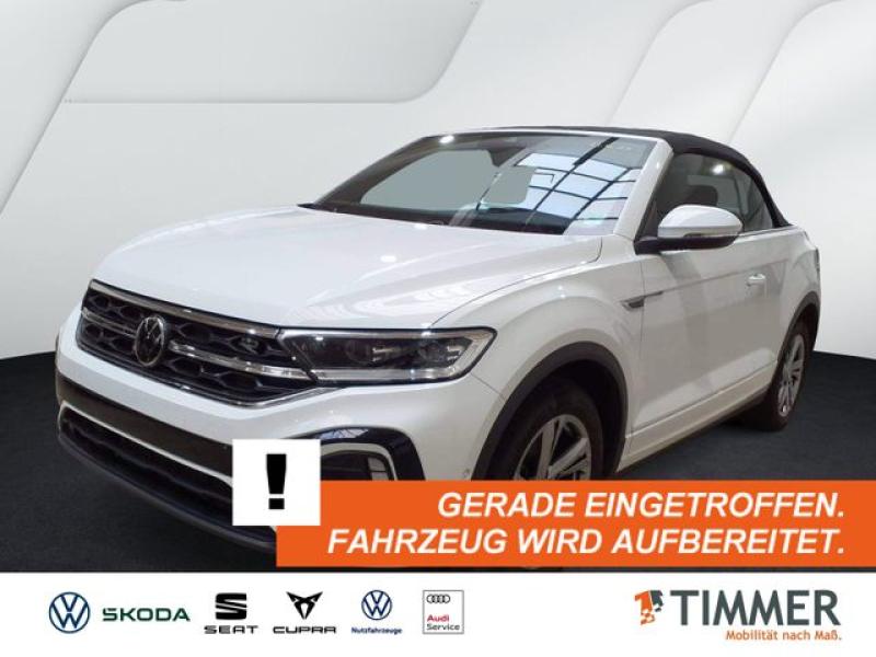 VW  T-Roc Cabriolet 1.5 TSI DSG R-LINE +AHK +LED +AC, Pure White Schwarz