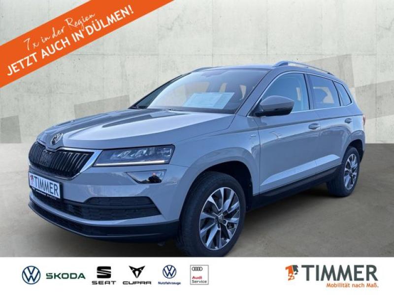 SKODA  Karoq 1.5 TSI CLEVER +AHK +LED +APP-CONN +SHZ +1, Stahl Grau