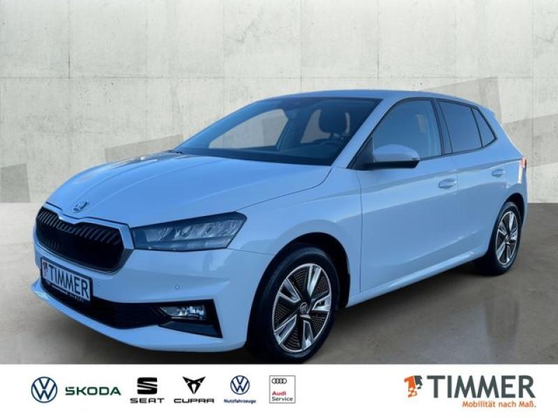 SKODA  Fabia 1.0 TSI +LED +NAVI +SHZ +ALU +DAB +APP-CON, Moon Weiß Perleffekt