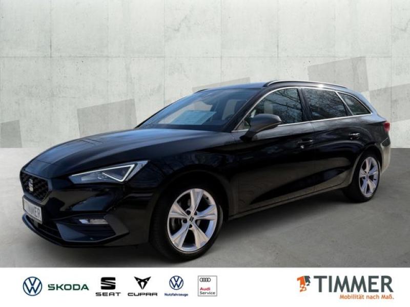 SEAT  Leon ST 1.5 eTSI DSG FR +LED +NAVI +17" +APP-CON, Midnight Schwarz Metallic