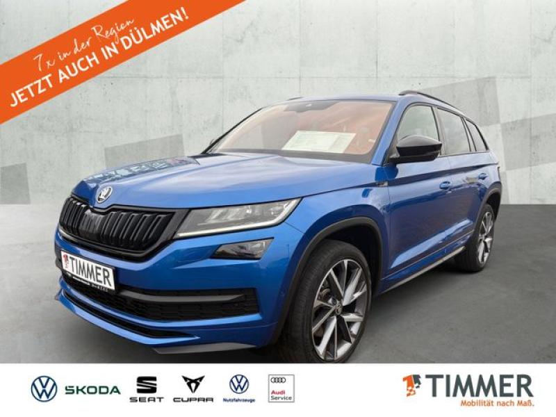 SKODA  Kodiaq 2.0 TDI DSG 4x4 SPORTLINE *AHK *LED *ACC, Race Blau Metallic