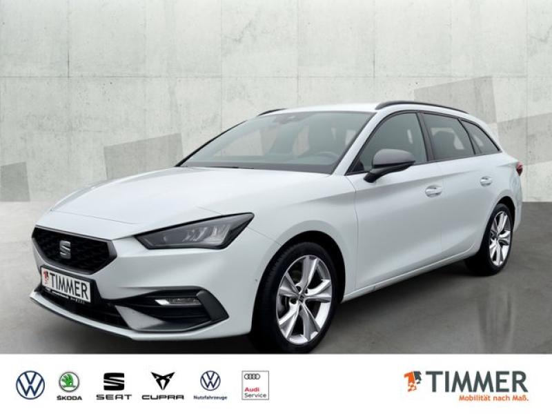 SEAT  Leon ST 1.5 eTSI DSG FR AHK+LED +ACC +RKAM +NAVI, Glacial Weiß Metallic