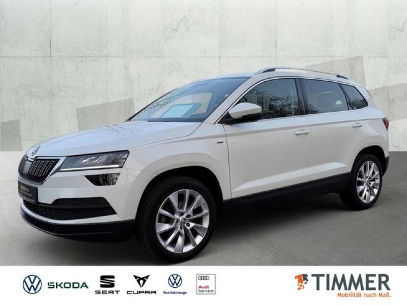 SKODA  Karoq 2.0 TDI DSG CLEVER +LED +RKAM +VIRTUAL +NA, Moon Weiß Perleffekt