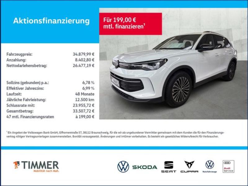 VW  Tiguan 1.5 eTSI DSG GOAL +AHK +IQ.LIGHT +ACC +36, Pure White