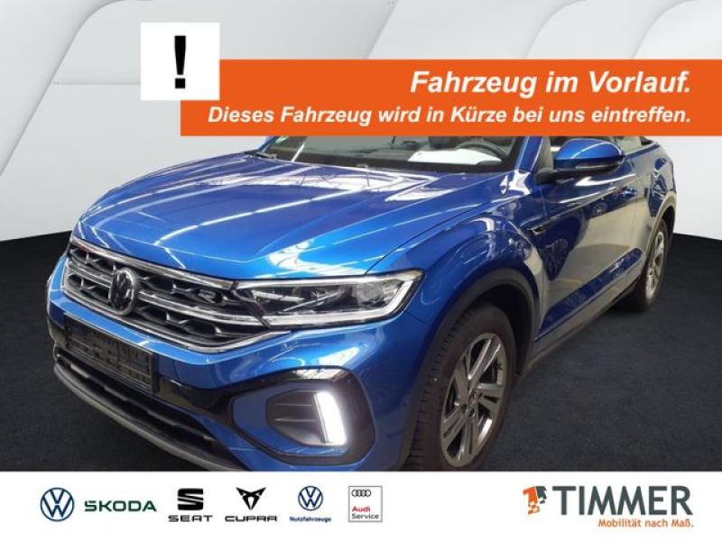 VW  T-Roc Cabriolet 1.5 TSI DSG R-LINE +AHK +LED +AC, Ravennablau Metallic