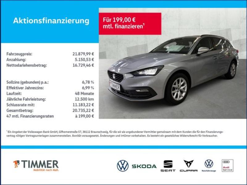 SEAT  Leon ST 2.0 TDI DSG STYLE +LED +KEYLESS +SHZ +VI, Urban Silber Metallic