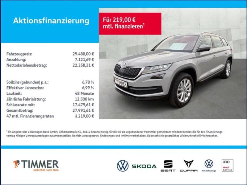 SKODA  Kodiaq 2.0 TDI DSG 4x4 STYLE *LED *CARPLAY *RKAM, Steel Grau