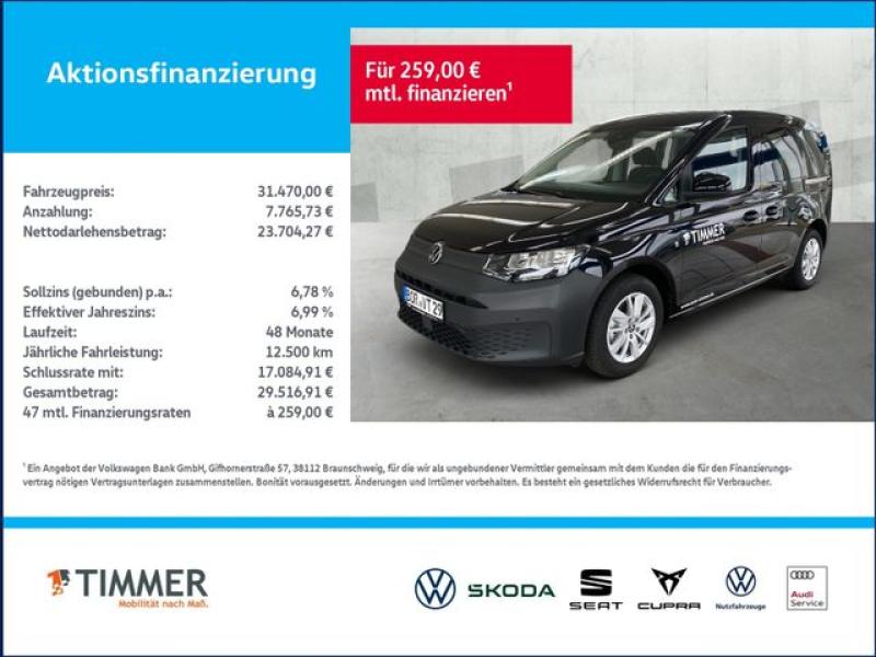 VW  Caddy KOMBI 2.0 TDI*Schiebetür beidseitig*Tempom, Deep Black Perleffekt