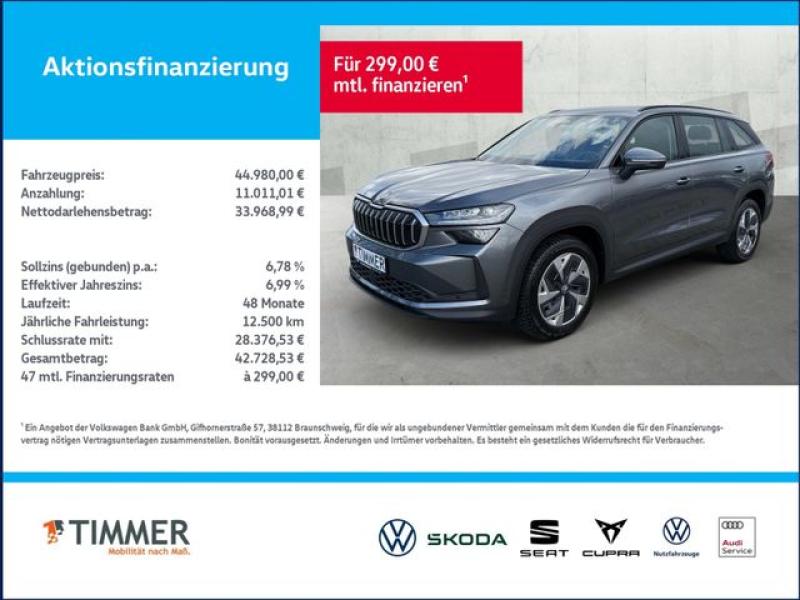 SKODA  Kodiaq 2.0 TDI DSG 4x4 SELECTION +CANTON +AHK +M, Graphite-Grau Metallic