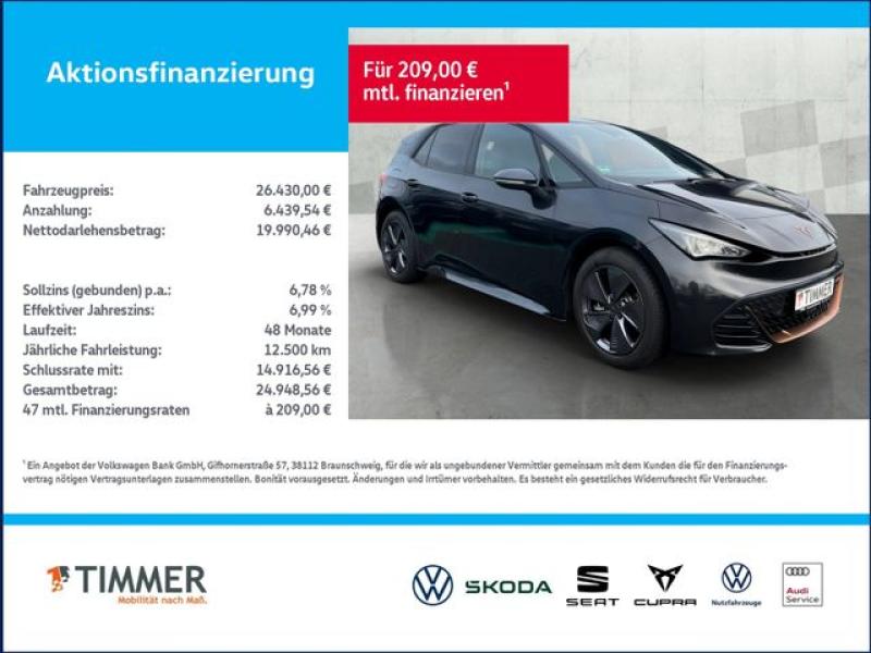 CUPRA  Born 150kW (204PS) 58kwh *NAVI*PDC*LED*GRA*DAB*, Quasar Grey Metallic