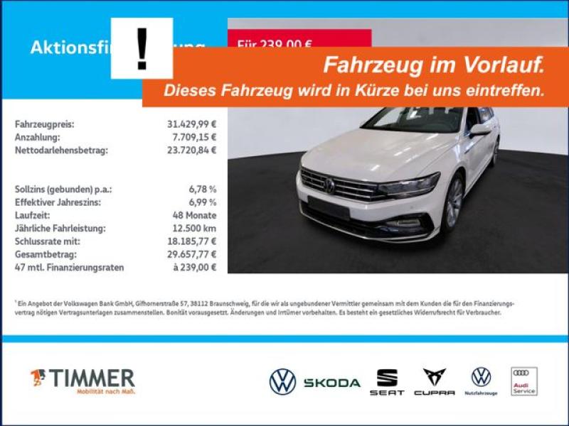 VW  Passat Variant 2.0 TDI DSG R-LINE +AHK +H&K +RKA, Gletscherweiß Metallic