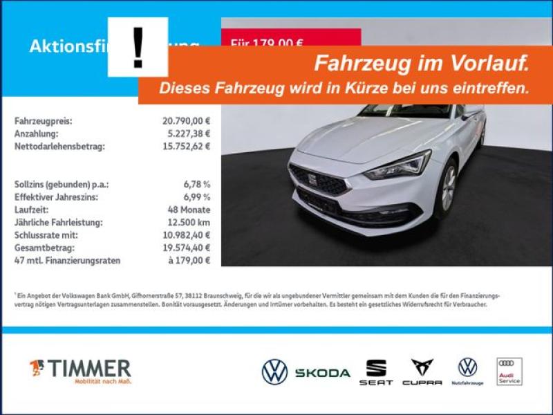 SEAT  Leon ST 1.5 eTSI DSG STYLE +LED +ACC +RKAM +SHZ, Nevada Weiß Metallic