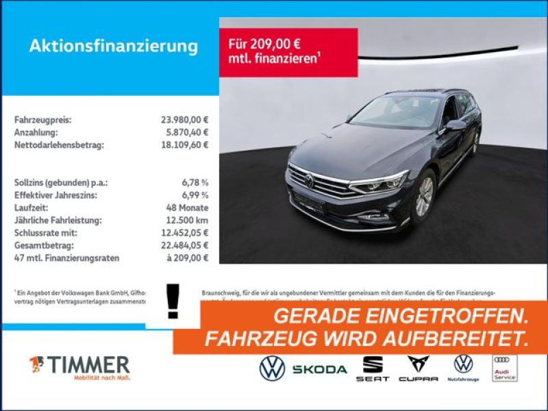 VW  Passat Variant 2.0 TDI DSG R-LINE +IQ.LIGHT +ACC, Mangangrau Metallic