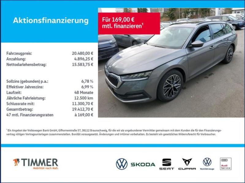 SKODA  Octavia Combi 2.0 TDI DSG CLEVER +AHK +PANO +LED, Graphite Grau Metallic