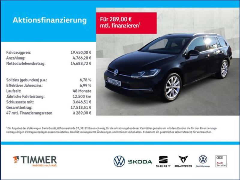 VW  Golf VII Variant 2.0 TDI HIGHLINE +LED +ACC +SHZ, Deep Black Perleffekt