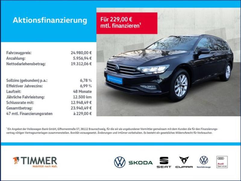 VW  Passat Variant 2.0 TDI DSG BUSINESS +LED +ACC +R, Deep Black Perleffekt