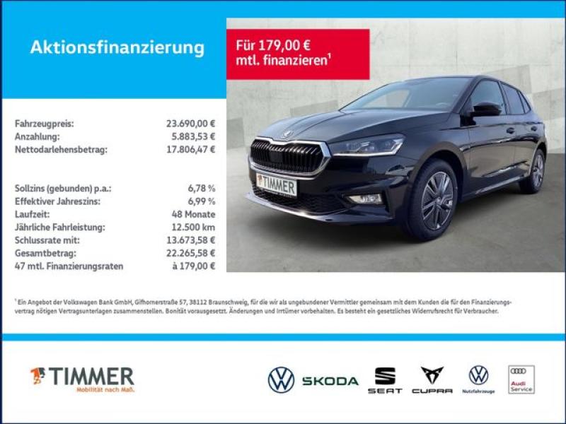 SKODA  Fabia 1,0 TSI DSG Tour NAV*ASSIST*WINTER, black magic Perleffect