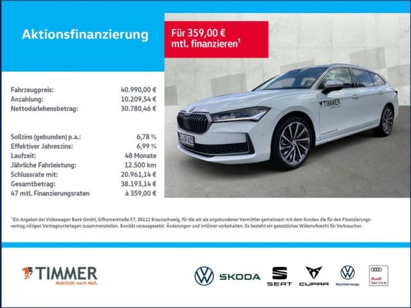 SKODA  Superb Combi 2.0 TDI DSG L&K *Pano*ErgoSitze*19", weiß
