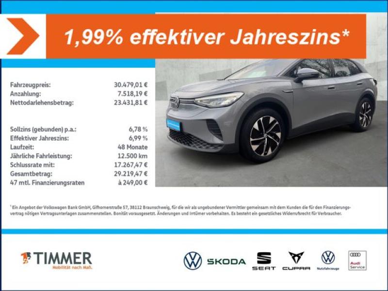 VW  ID.4 PRO PERF. 82 kWh +AHK +LED +WÄPU *ACC +LM +, Mondsteingrau