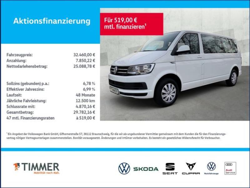 VW  T6 2.0 TDI Caravelle Comfortline *lang*AHK*NAVI*, Candy-Weiß