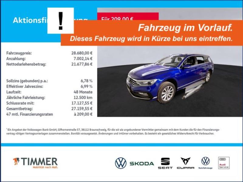 VW  Passat Variant 2.0 TDI DSG R-LINE +IQ.LIGHT +AHK, Lapiz Blue Metallic