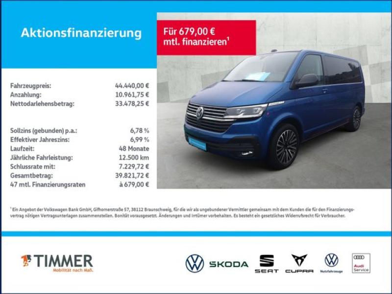 VW  T6.1 Multivan 2.0 TDI DSG EDITION +AHK +LED +ACC, Ravennablau Metallic
