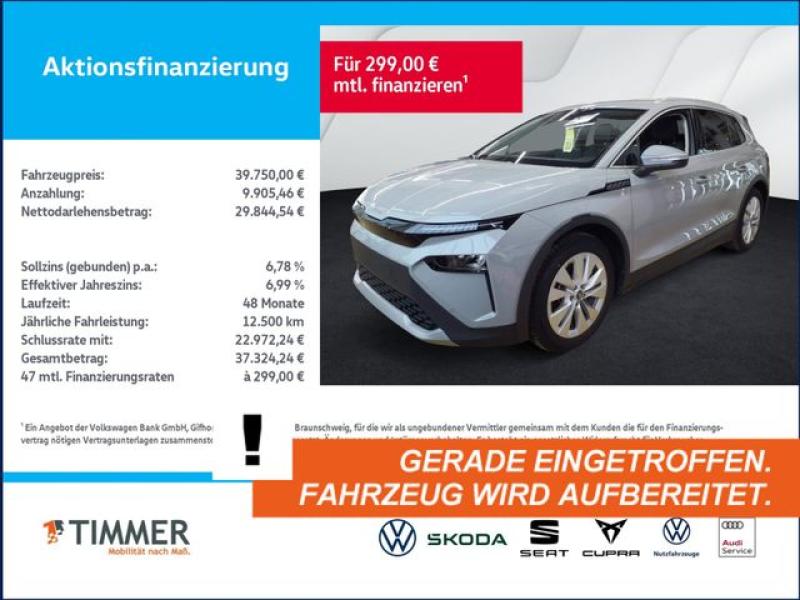 SKODA  Elroq 85 LOFT +WÄPU +AHK +19" +CARPLAY +LED +ACC, Stahl Grau