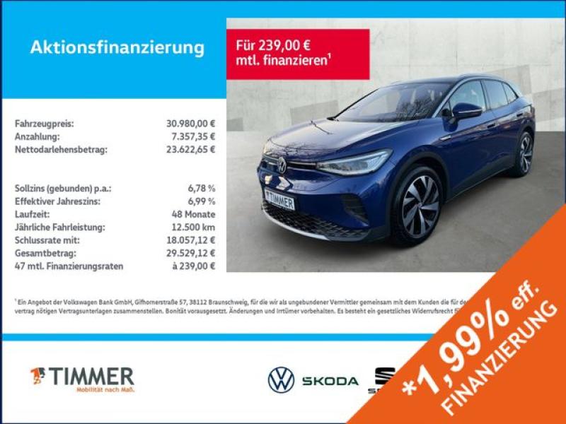 VW  ID.4 PRO PERF. 82 kWh +AHK +IQ.LIGHT +RKAM +ACC, Blue Dusk Metallic