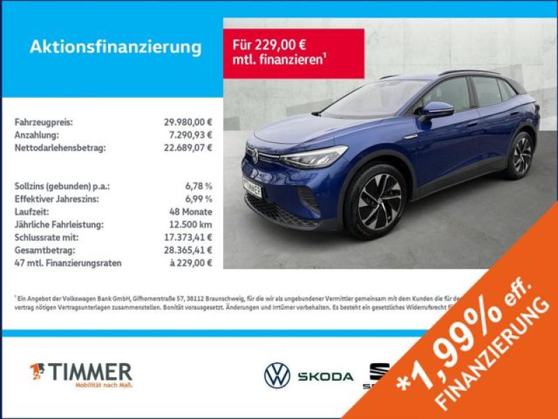 VW  ID.4 PRO PERF. 82 kWh +AHK +WÄPU +ACC +APP-CONN, Blue Dusk Metallic