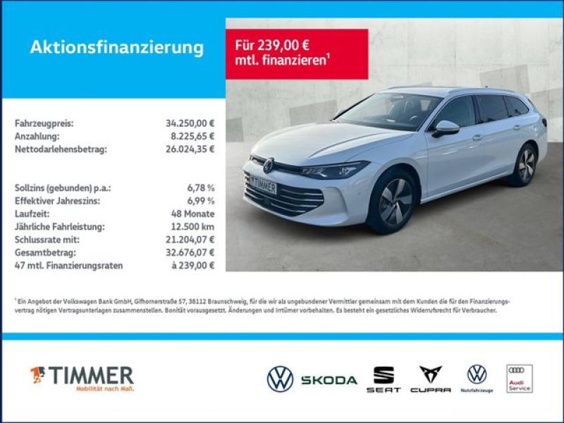 VW  Passat Variant 2.0 TDI DSG BUSINESS *AHK *360° *, Oryxweiß Perlmutteffekt