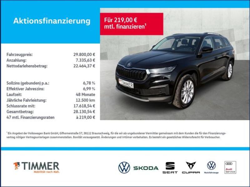 SKODA  Kodiaq 1.5 TSI DSG STYLE +MATRIX +ACC +STHZ +RKA, Black Magic Perleffekt