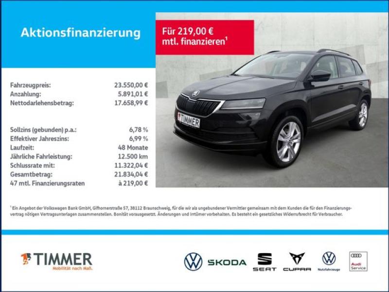 SKODA  Karoq 2.0 TDI STYLE +LED +RKAM +STHZ +NAVI +SHZ, Black Magic Perleffekt