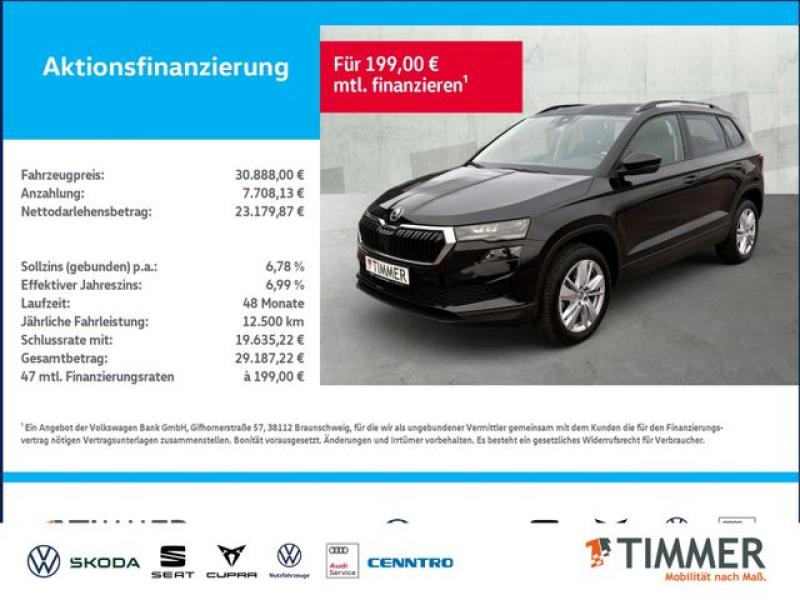 SKODA  Karoq 1.5 TSI DSG SELECTION *MATRIX *ACC *RKAM *, Schwarz Magic Perleffekt