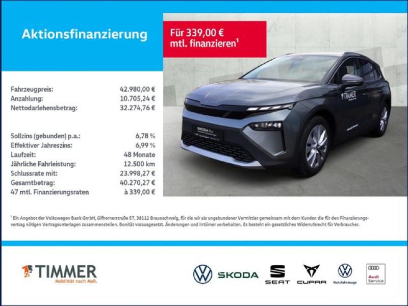 SKODA  Elroq 85 LOFT +WÄPU +AHK +CARPLAY +19" +RKAM +MA, Graphite Grau Metallic