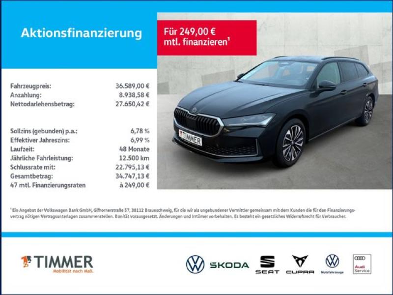 SKODA  Superb Combi 2.0 TDI DSG SELECTION *AHK *MATRIX, Ebony Schwarz Metallic