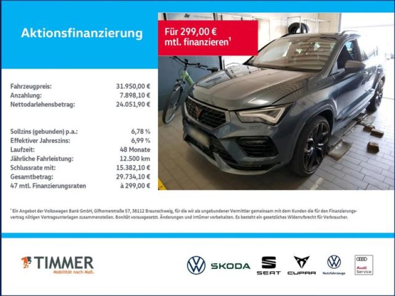CUPRA  Ateca VZ 2.0 TSI DSG 4Dr. EDITION +AHK +360° +BE, Rodium Grau