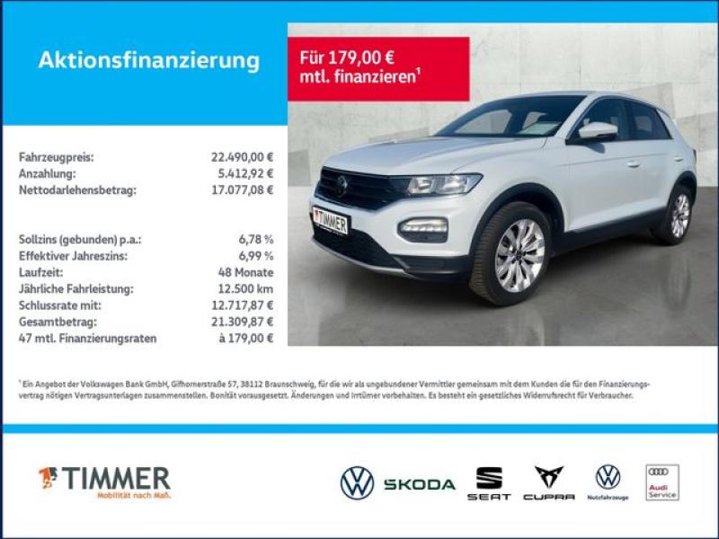 VW  T-Roc 1.5 TSI Sport 110KW (150PS) DSG*STDHZ*NAVI, Weiß