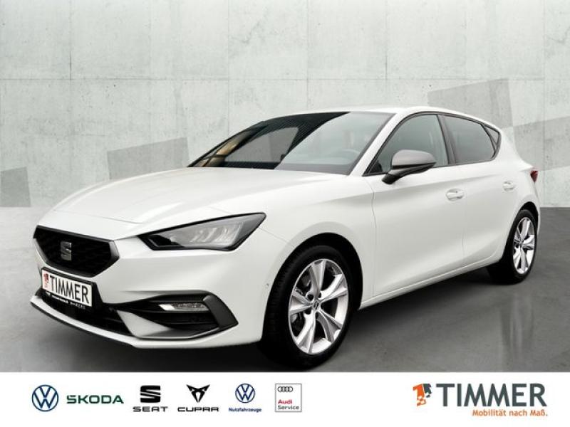 SEAT  Leon FR 1.5eTSI 110kW (150PS)*DSG*SHZ*GJR*ACC*NA, Glacial Weiß Metallic