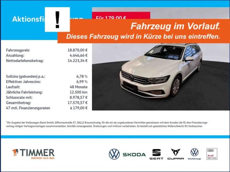 VW  Passat Variant 2.0 TDI +LED +ACC +RKAM +NAVI +SH, Gletscherweiß Metallic