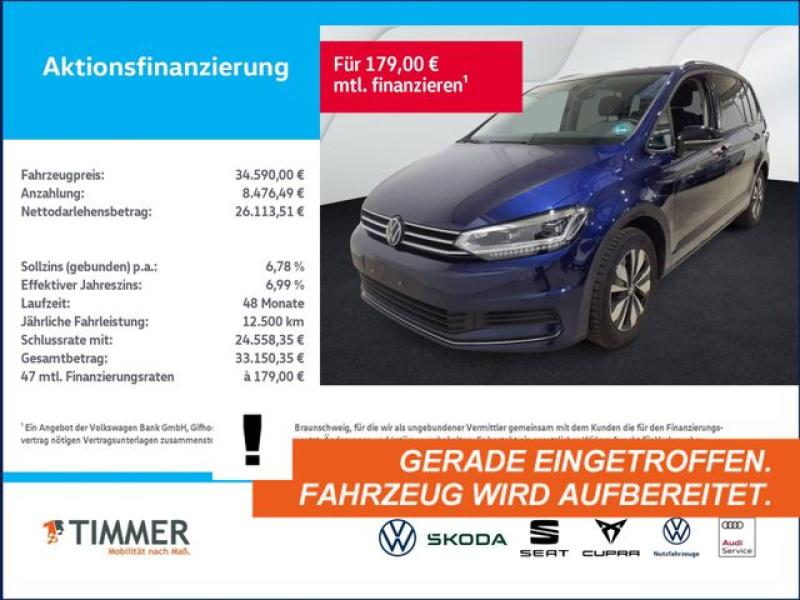 VW  Touran 2.0 TDI DSG GOAL +7-SITZE +AHK +IQ.LIGHT, Atlantik Blue Metallic