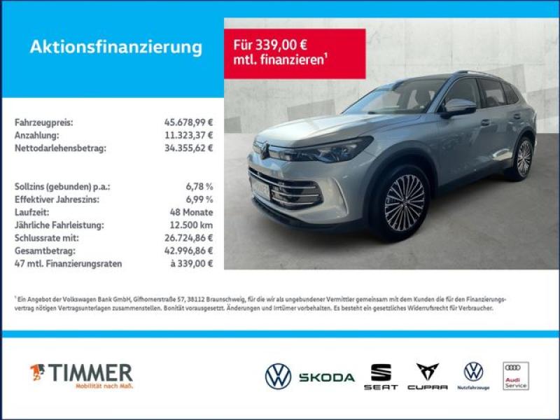 VW  Tiguan 1.5 eTSI DSG Elegance+NAVI+AHK+PANO+IQ.LI, Oyster Silver Metallic