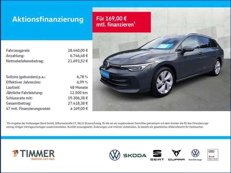 VW  Golf VIII Variant 1.5 eTSI Style DSG *PANO*NAVI*, Delfingrau Metallic