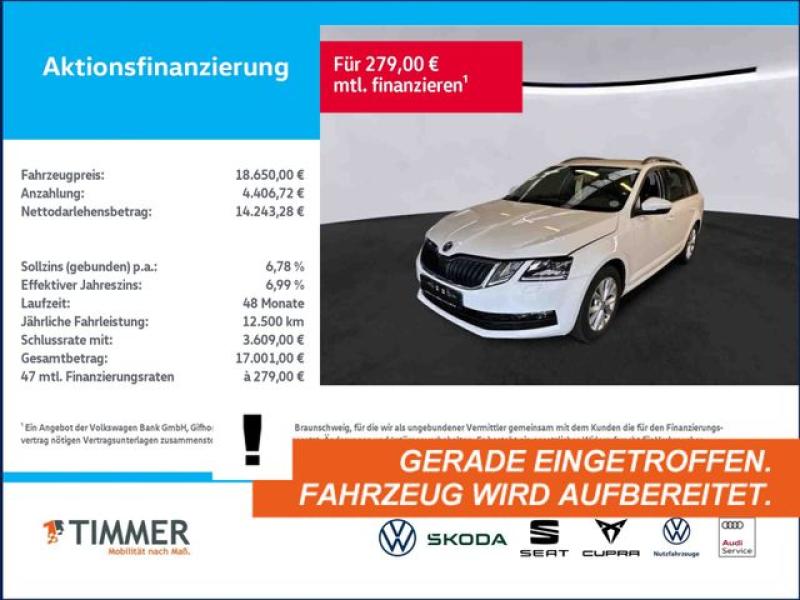 SKODA  Octavia Combi 2.0 TDI DSG TOUR +AHK +LED +ACC +N, Candy-Weiß