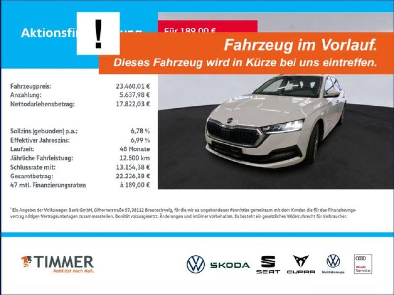 SKODA  Octavia Combi 2.0 TDI DSG TOUR +AHK +LED +NAVI +, Candy Weiß