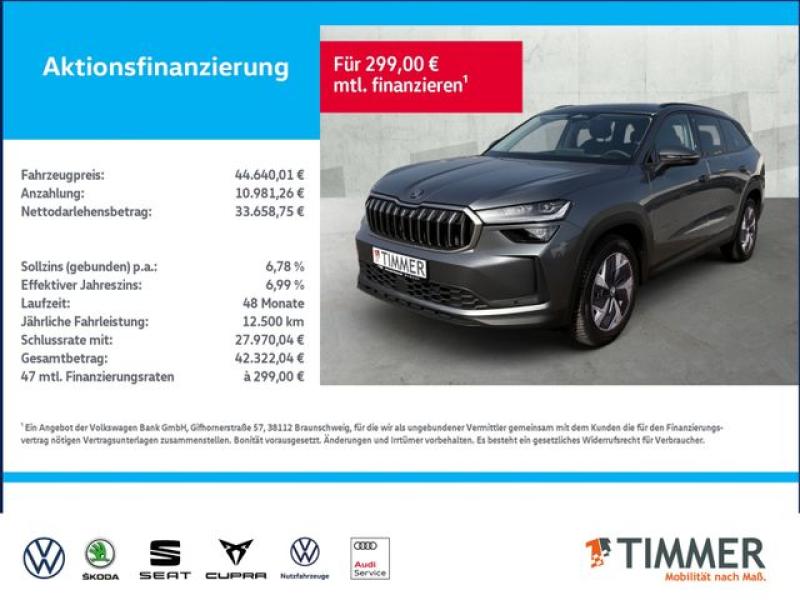 SKODA  Kodiaq 2.0 TDI DSG 4x4 SELECTION +PANO +MATRIX +, Graphite Grau Metallic