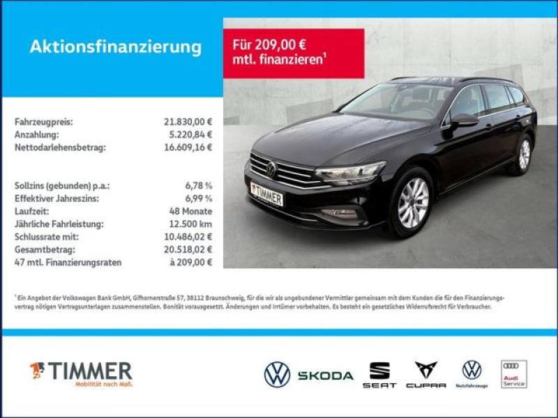 VW  Passat Variant 2.0 TDI DSG BUSINESS +LED +ACC +R, Deep Black Perleffekt