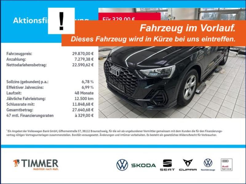 AUDI  Q3 Sportback 35 TFSI S tronic S LINE +LED +ACC +, Mythosschwarz Metallic